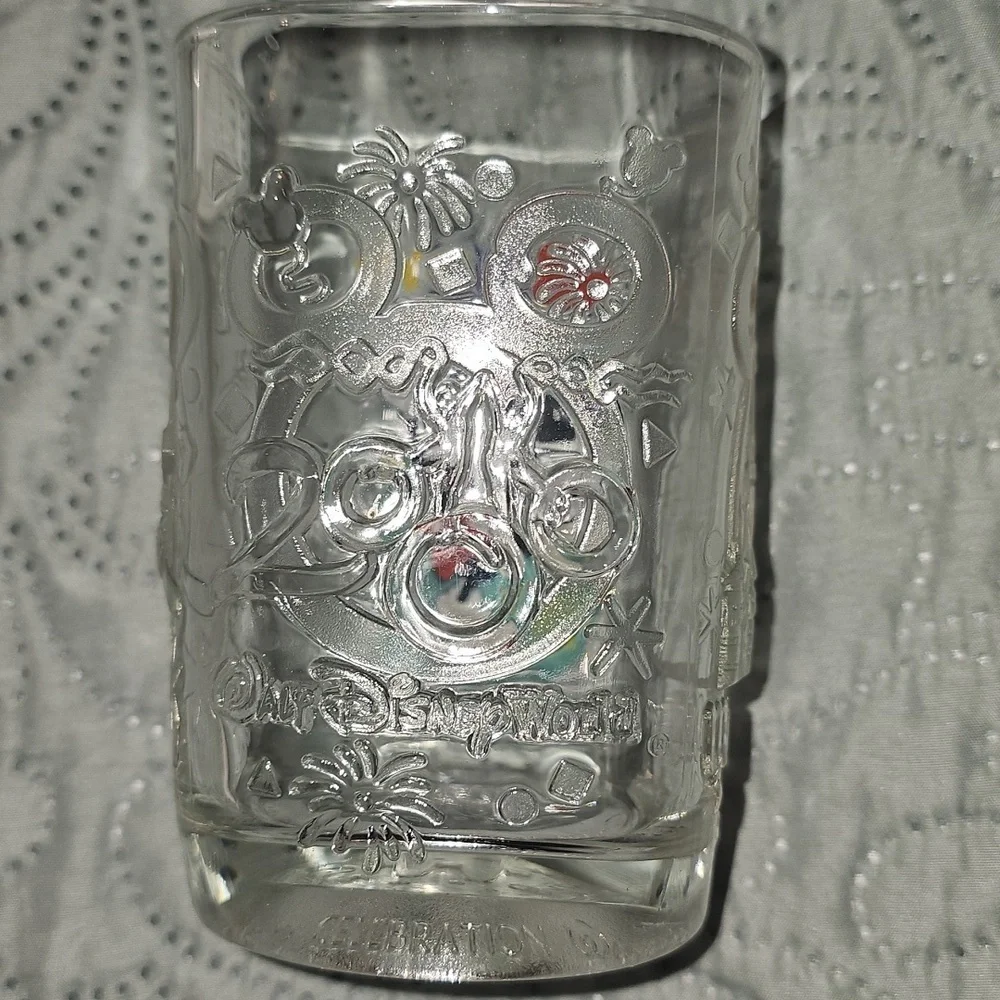 Disney Mickey Mouse McDonalds Glass - Colorful Design From 2000